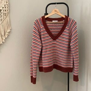 Madewell striped sweater 100% cotton
